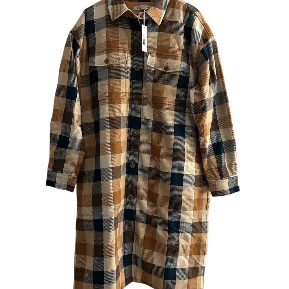 Outerknown Plaid Shirt Dress